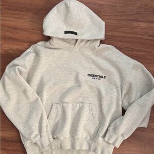 essentials fear of god light oatmeal Hoodie